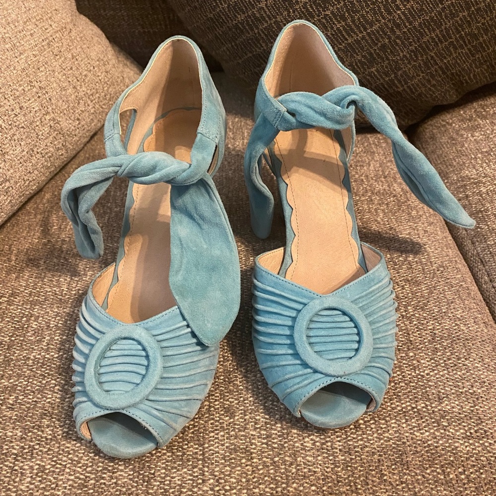 Miss L Fire Baby blue Heels